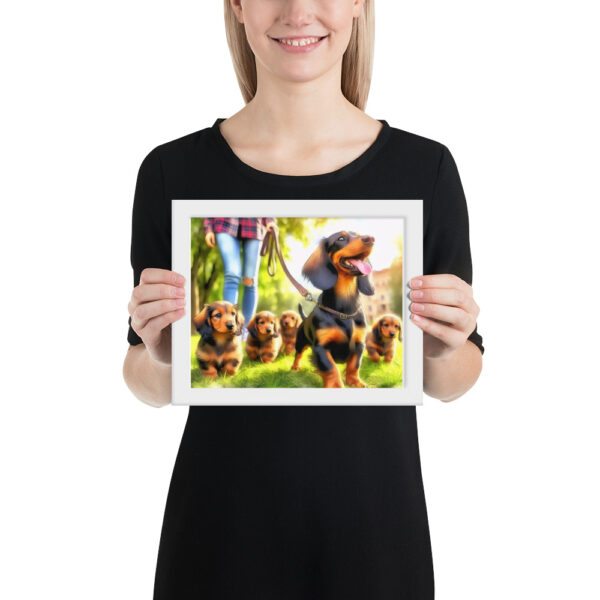 Framed photo paper poster