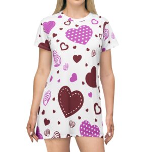 heart-pattern-t-shirt-dress