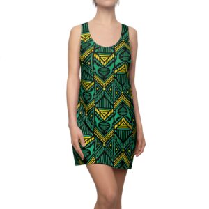 tribal-geo-print-racerback-dress