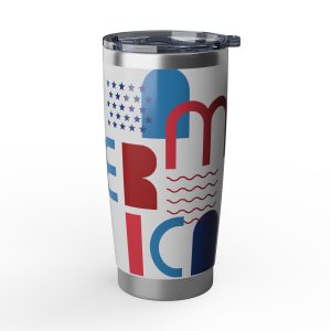 Patriotic Vagabond 20oz Tumbler — Modern Red & Blue Travel Cup