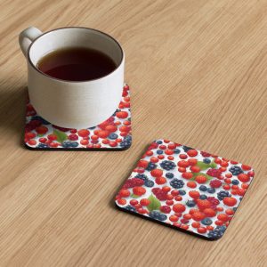 Cork-back coaster