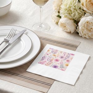 White Coined Napkin